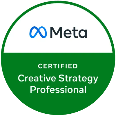 Meta Certified Creative Strategy Professional selo